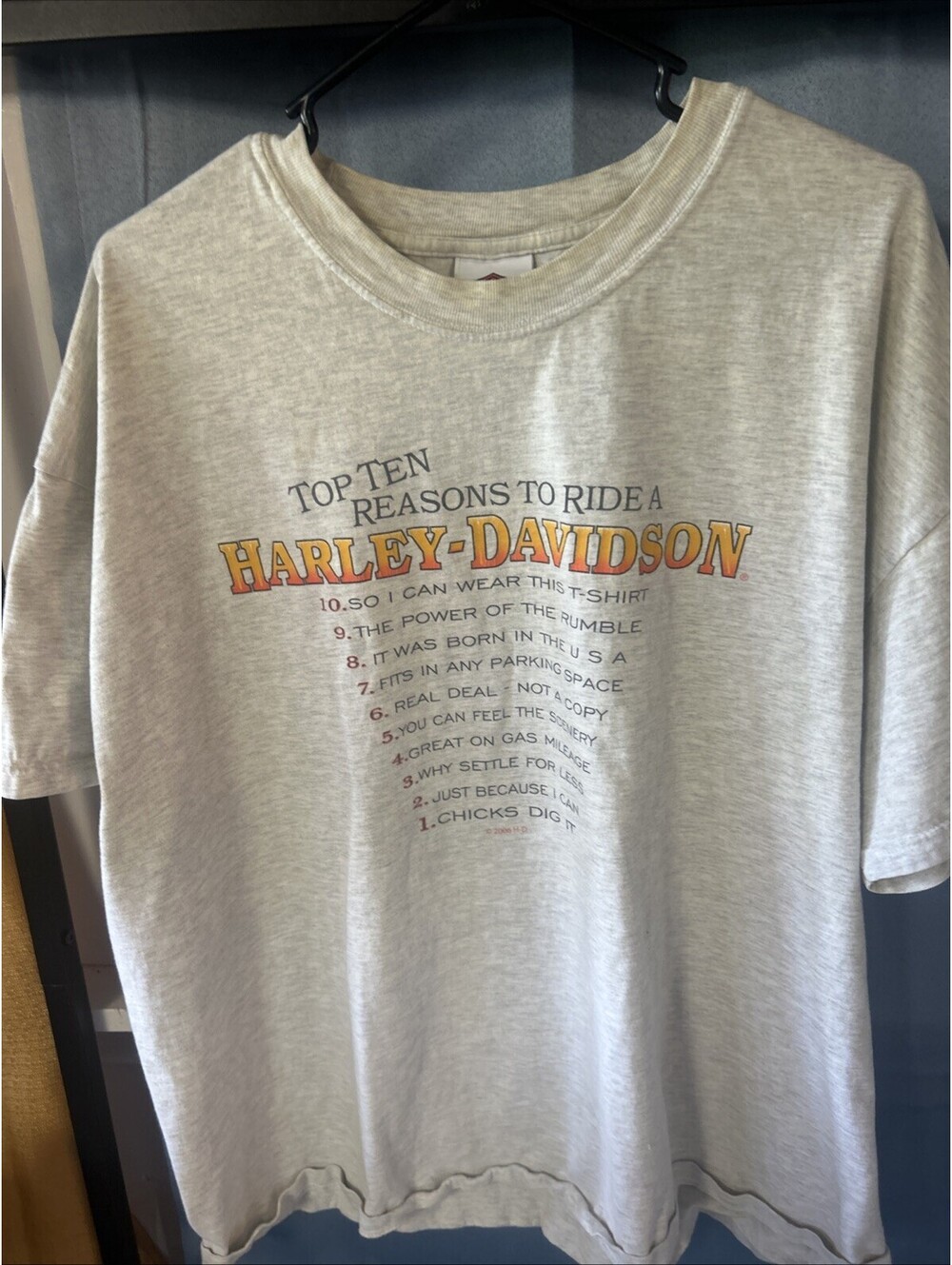 Top Ten Reasons To Ride A Harley Shirt Texas Tee 2xl